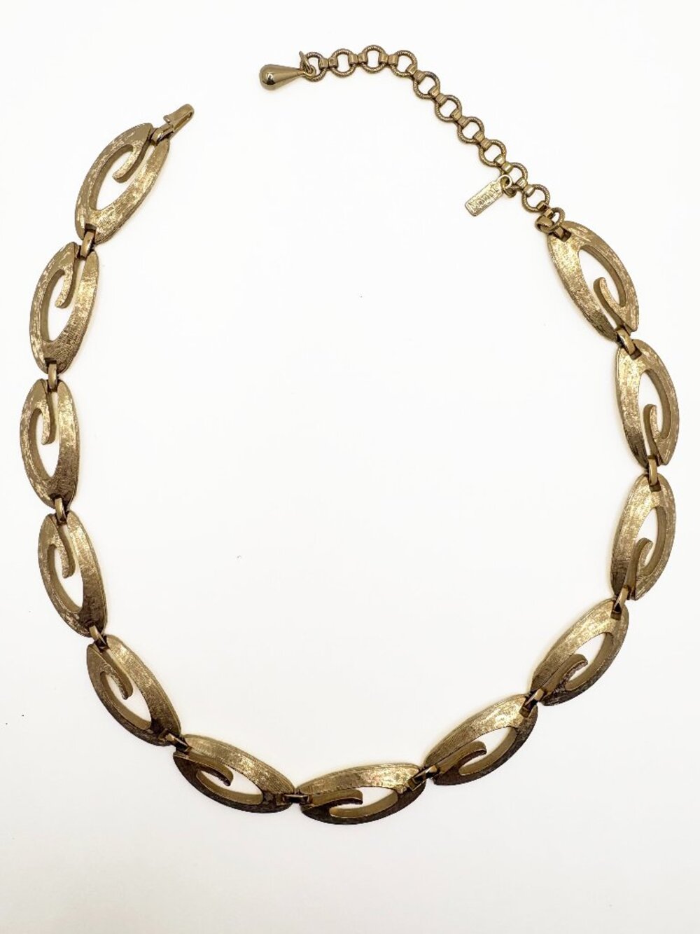 Vintage Monet Gold Tone Statement Link Necklace